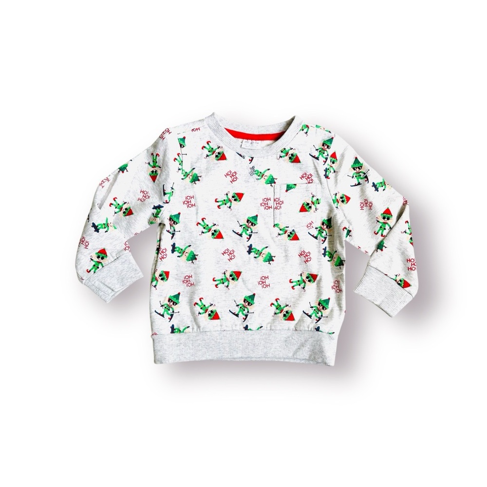 NWOT F&F Christmas/Elves Sweatshirt Size 3T